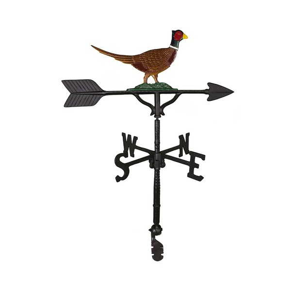 Montague Metal Products 32-Inch Weathervane with Color Pheasant Ornament