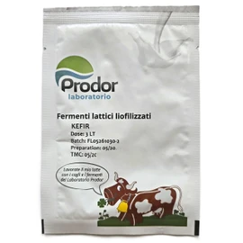 Kefir Starter Culture | Mesophilic & Thermophilic Blend with Yeasty Aroma & CO₂ Formation | Debaryomyces, Lactococcus, Leuconostoc, Streptococcus | For 1 L/3L Milk (For 3 L milk)