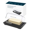 KITCHENDAO Airtight Flip-Top Butter Dish with Lid and Knife Spreader