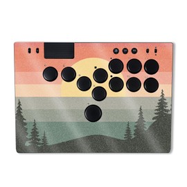 MightySkins Glossy Glitter Skin Compatible with Razer Kitsune - Sunset Forest | Protective, Durable High-Gloss Glitter Finish | Easy to Apply, Remove, and Change Styles | Made in The USA