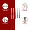 ASLLRISONY 180Pcs Silver 1/8 Inches Pop Rivets Assortment Kit,5 Sizes
