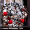 echosari 2 Pack Battery Operated Christmas Lights 16ft Green Wire