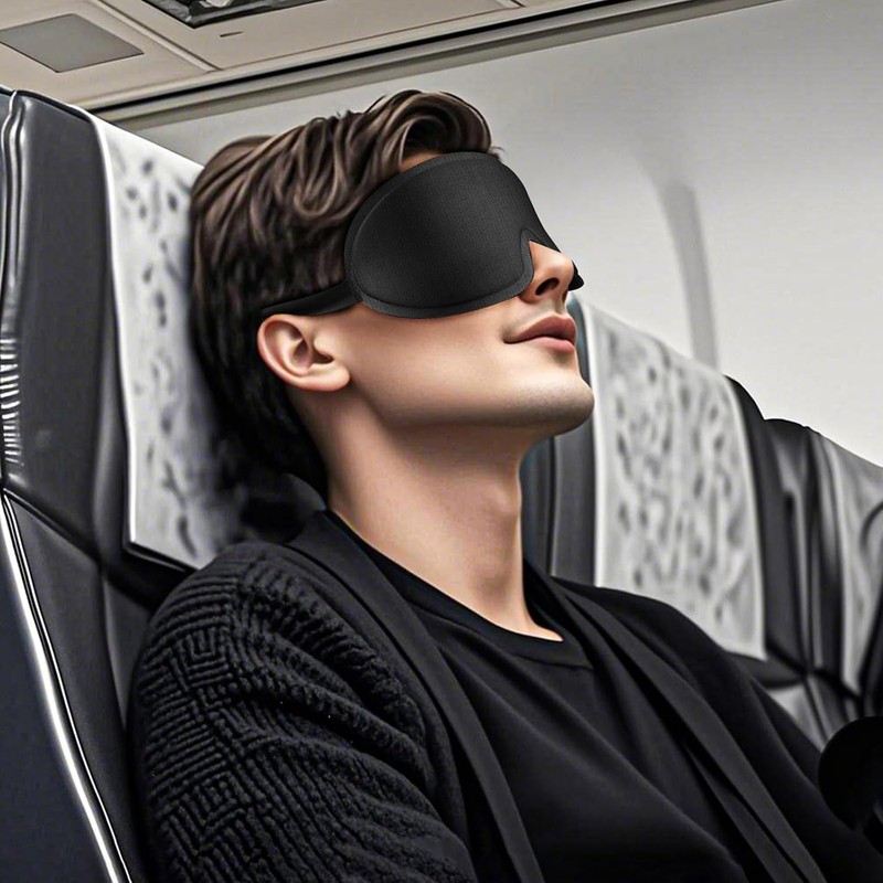 2 Piezas Antifaz para Dormir, Antifaz 3D Con Oscurecimiento Total