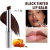 2PCS Honey Lipstick, Black & Pink Tinted Lip Balm Set
