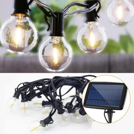 FOREVER Solar Fairy Lights with 10 Bulbs and a Length of 5.5 m, Perfect Lighting for Balcony and Patio, Solar Lights for Garden, Waterproof Fairy Lights with Solar Panel