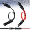 Riisoyu Pack of 2 Solar Cable Window Feed-Through MC4 Compatible