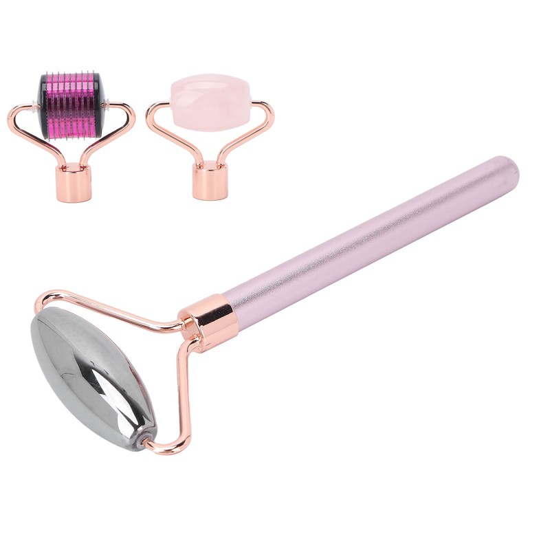 3‑in‑1 Face Roller Set Skin Lifting Smoothing Terahertz Gua Sha
