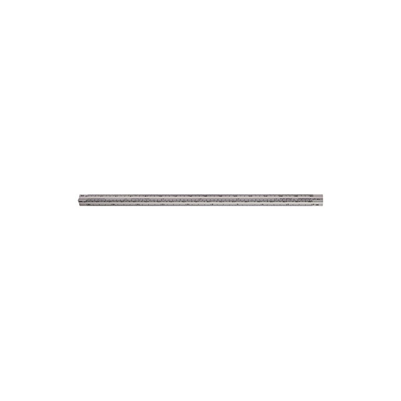 Alumicolor 3210-1 3000 Series Engineer Pocket Scale, Silver