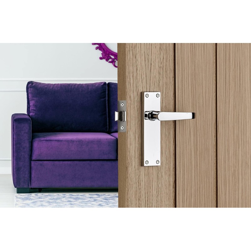 Designer Levers - Victorian Straight Lever Door Handles - Polished