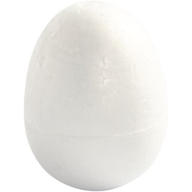 Polystyrene Eggs, H: 7 cm, W: 5 cm, 5pcs