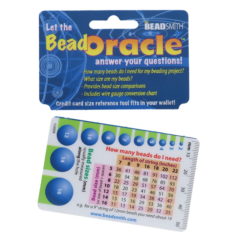 The Beadsmith Bead Oracle – Beader’s Reference Card – Wallet