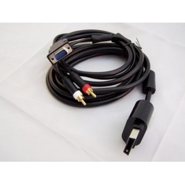 VGA Kabel Gold kompatibel für HD mit optischem Ausgang kompatibel für XBox360