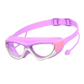 VGEBY Kids Swimming Goggles Anti-Fog Professional Waterproof Swimming Goggles with Clear Vision for Boys and Girls (Purple)