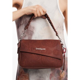 Desigual Women's Accessories PU Hand Bag, Brown, brown