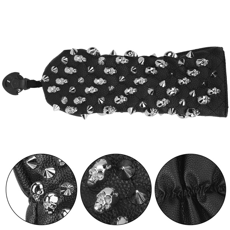 PU Waterproof Golf Putter Cover Club Protection Headcover Supplies Skull