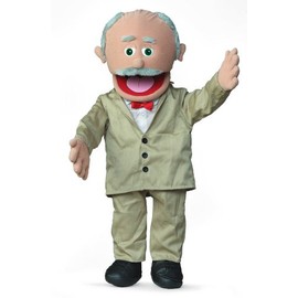 30" Pops, Hispanic Grandfather, Professional Performance Puppet with Removable Legs, Full or Half Body