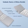 BEAUTY CHOICE Teclado Inalambrico Plegable,Teclado Bluetooth Portátil con Touchpad,Mini Teclados