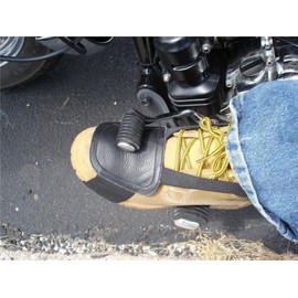 Leather motorcycle shoe boot protecter shifter scuff