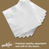 Vanity Fair Entertain Beverage Paper Napkins, White, 2-Ply, 40 Count,