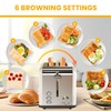 Simple Deluxe 2-Slice Toaster, 3 Function and 6 Browning Setting,
