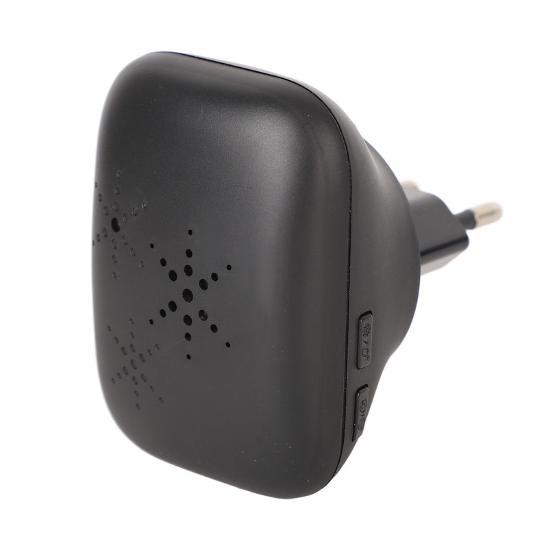 Black Self Powered Wireless Doorbell No Wiring Punching Outdoor Welcome