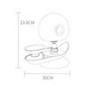Pet Water Dispenser Snail Shape Automatic Transparent 2.8L Large Capacity