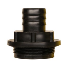 RAINPAL RBI125F Rain Barrel Inlet Buttress Adapter(2" Fine Thread Bung Cap to 1-1/4" Barbed Fitting)