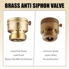 2 PCS Brass Faucet Vacuum Breaker, 3/4 Inch Solid Lead-Free