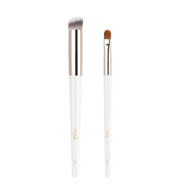 MSQ Concealer Brush, 2 Piece Makeup Brush Set, No Unevenness,
