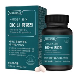 More Nature Stress Care Theanine Rhodiola Rosea, 60 tablets, 1 pack / 모어네이처 스트레스 케어 테아닌 홍경천, 60정, 1개