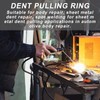 100PCS Dent Pulling Rings, Dent Pulling Puller Rings Triangle OT