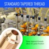 Brass Pipe Adapter - 1/4" SAE Female to 1/2" SAE