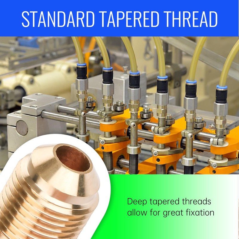 Brass Pipe Adapter - 1/4" SAE Female to 1/2" SAE