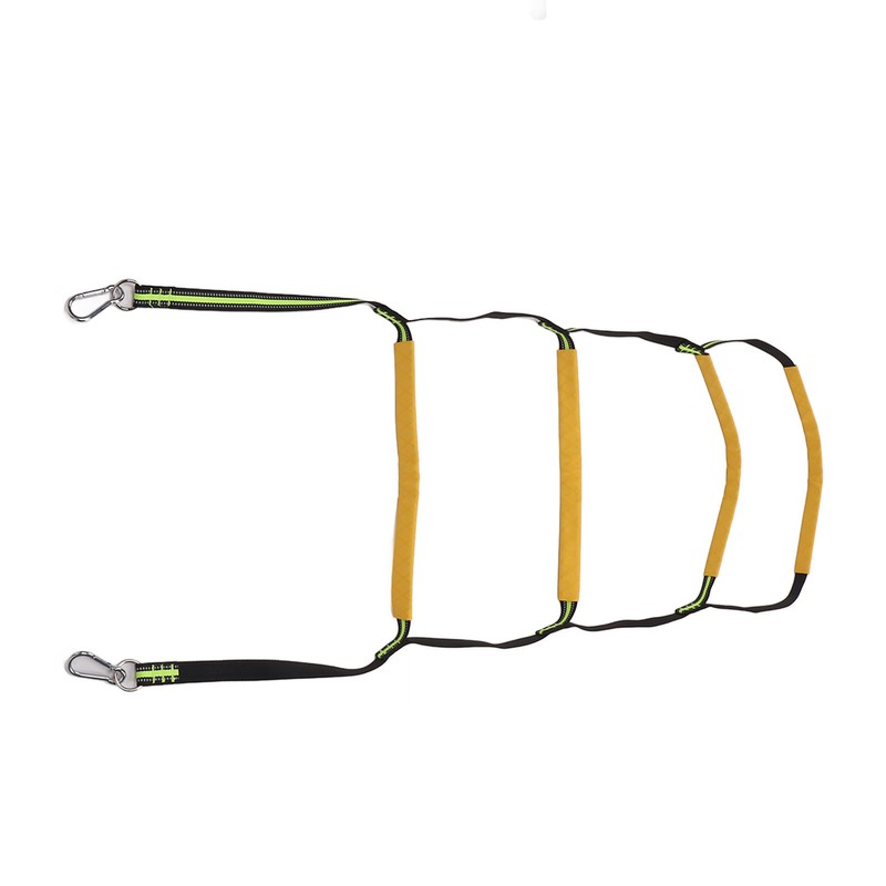 Boat Rope Ladder 4 Steps Foldable Portable Rope Boarding Ladder