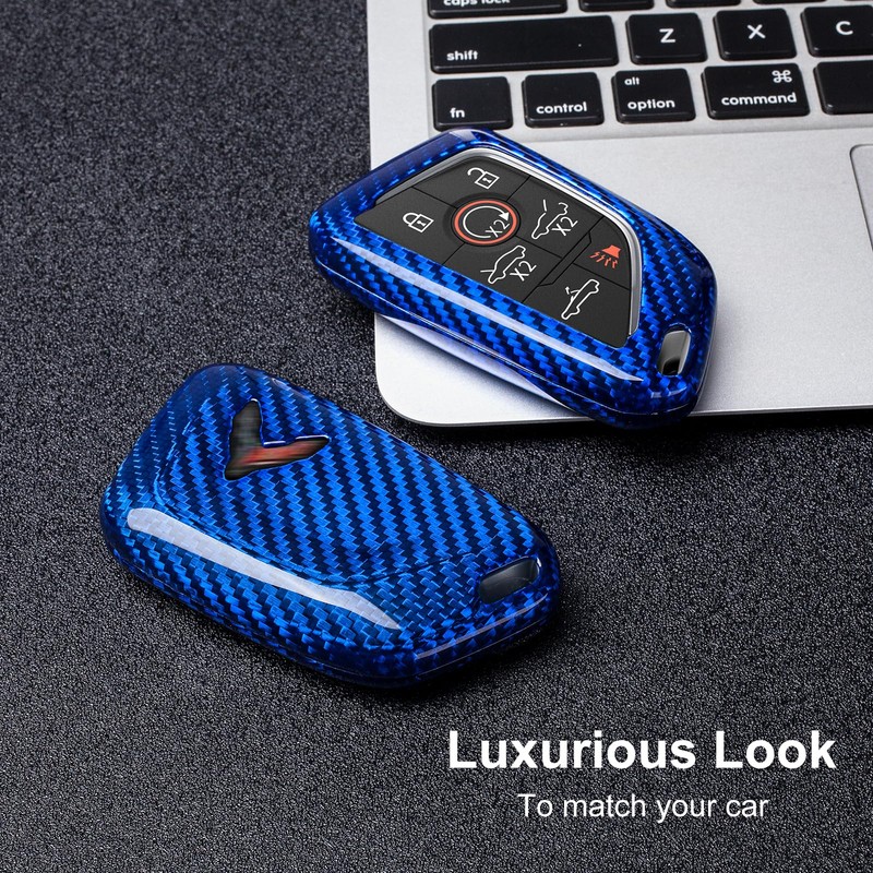 T-carbon Key Fob Cover Compatible with Corvette C8 Z51 Z06