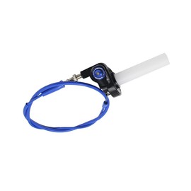 ZSDTRP 7/8" 22mm Twist Throttle Accelerator with Colorful Cable Set for CRF50 CRF70 XR50R XR75 Mini Bike Pit Bike Dirt Bike fit for 4-Stroke Dirt Mini Pocket Bike ATV (Blue)
