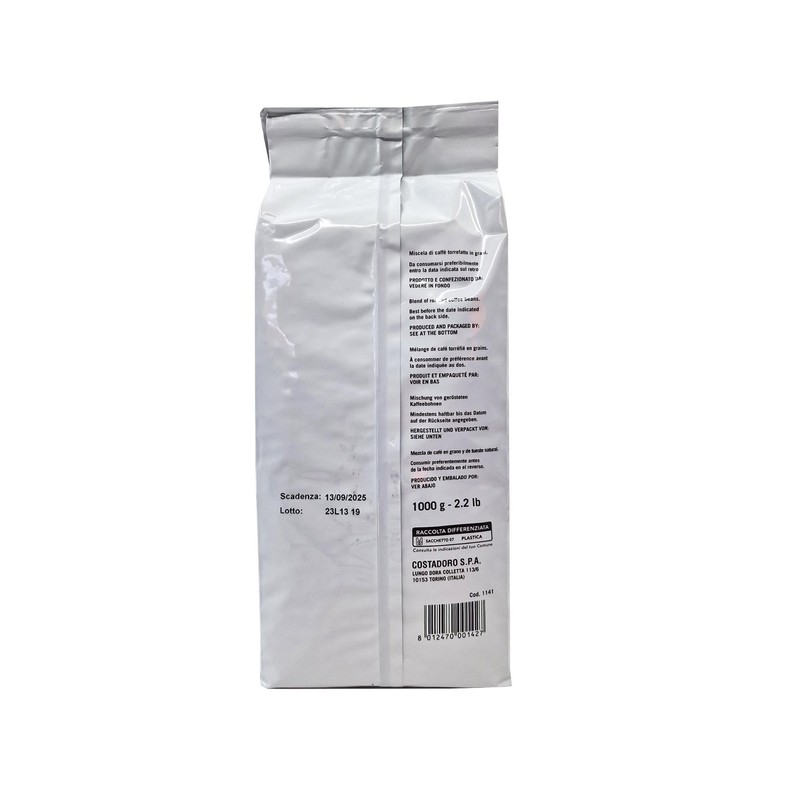Caffe' Costadoro Italian Coffee Lab Medium Roast Whole Beans 2.2