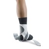 Push-Braces med Aequi Flex Knöchelbandage für Stützung, rechts, grau/weiß, Größe