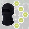 hikevalley Balaclava Face Mask Adjustable Windproof UV Protection Hood (Black),