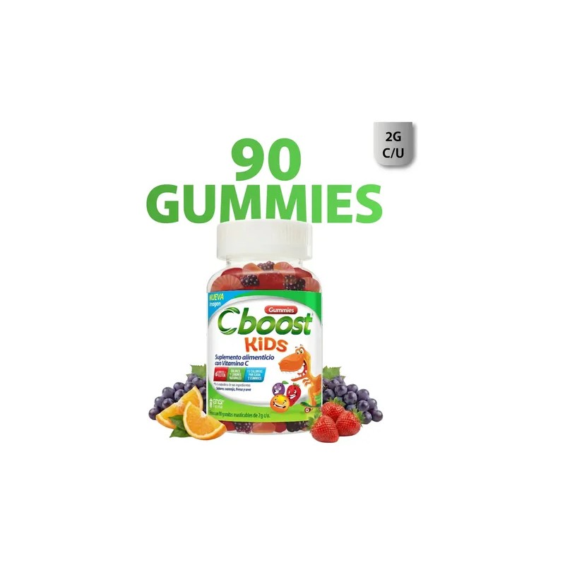C-Boost - Gomitas Kids con Vitamina C, Libre de gluten,