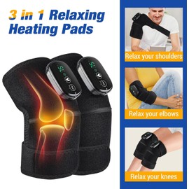 ERHIVORA Knee Massager for Circulation, Knee Heating Pad for Arthritis with Massage, Heated Knee Massager with Heat and Vibration