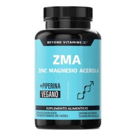 Zinc Magnesio Acerola (zma) | Con Piperina (pimienta Negra) Para Máxima Absorción | Magnesio Complex - Vegano Vitaminas Mujer / Hombre - (180 Cápsulas