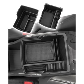 CDEFG Double Layer Armrest Storage Box for Hyundai Kona 2024 2025 Center Console Organizer Tray - 2Pcs