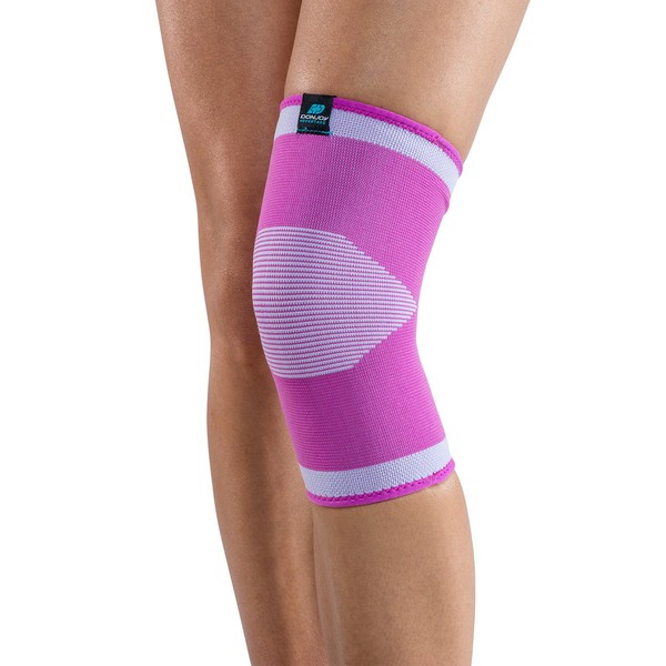 DonJoy Advantage DA161KS01-PNK-XL Slip-on Elastic Knee Sleeve for Sprains, Strains, Swelling, Soreness, Pink, XL fits 17" to 19"
