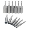 DAKFOOK 12PCS Deepen Hexagon Sockets Set, 6-19mm Hex Shank Nut