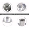 Leliafleury 10Pcs Brad Hole Tee Nuts M6 Female Thread Carbon