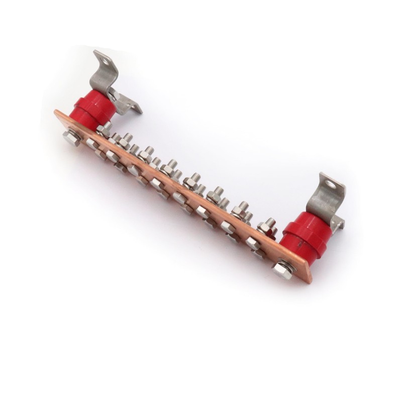 SCXCLY Wall Mounted Copper Ground Bar Kit, with 16 Terminal