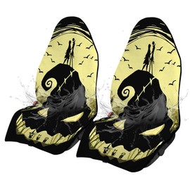 GENANY Horror Premium Car Seat Towel, Fit Non-Slip Waterproof Protector & Sweatproof for Gym, Pets and Water Sport, Universal Fit Towel Seat Covers for Accessories SUV, Trucks, Van 2pcs