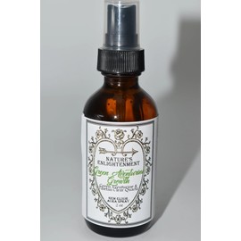 Green Aventurine Growth Crystal Gem Spray-Bamboo Fragrance Spray with Green Aventurine and Quartz Crystals- 2 oz- Smudge Spray with Crystals