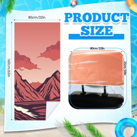 Hahafelt Hahafelt 2 Pack Car Seat Towel Covers with Storage Bag Seat Post Workout Sweat Washable Cover Non Slip for Car Towel for Dog Pet Workout Outdoor Sport Activities(Death Valley National Park)